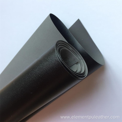 Black Elastic Water Based PU Leather For Pants